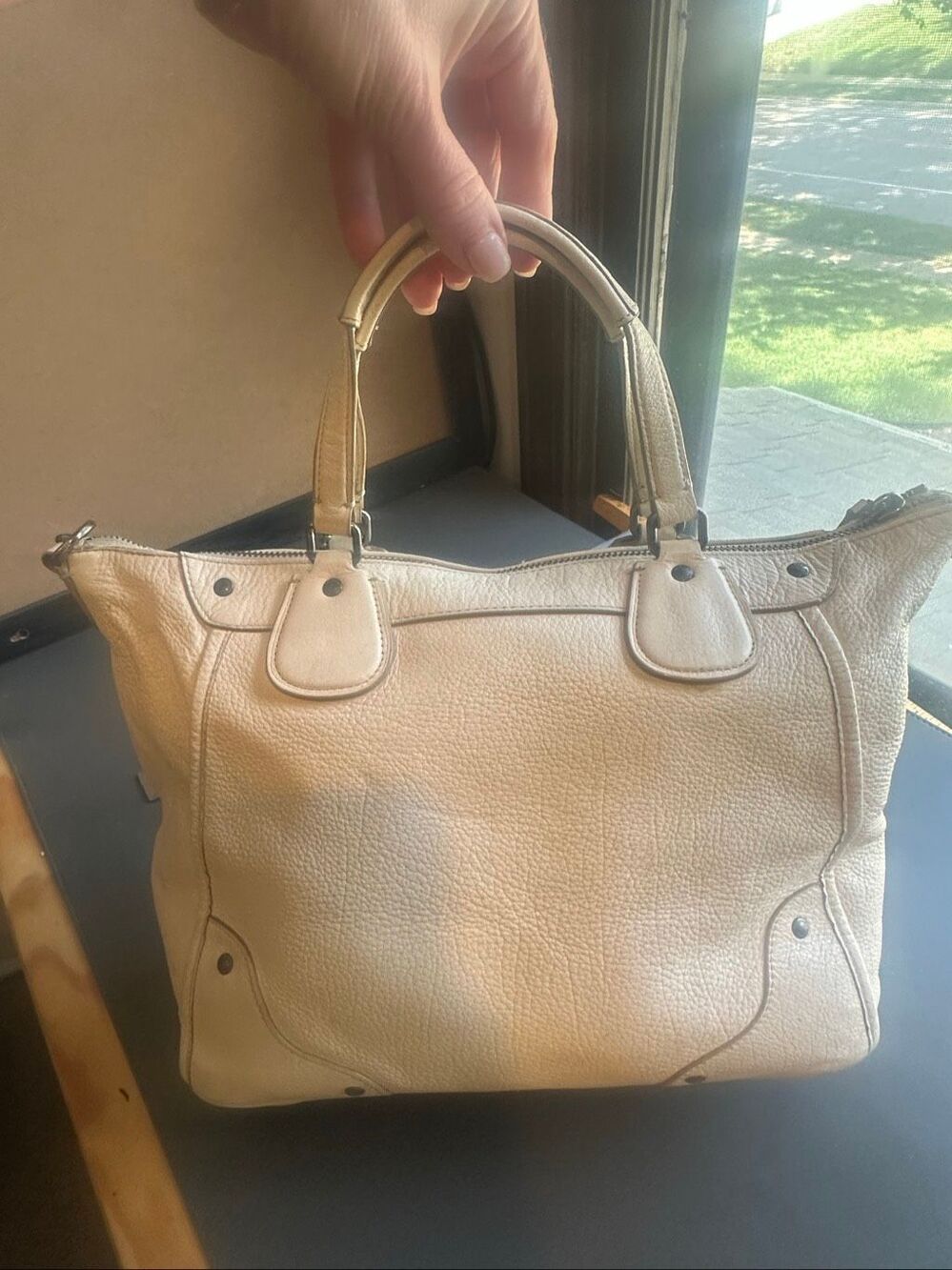 Coach Mickie Satchel in Caviar Grain Leather in GUC 2 hang tags - Picture 4 of 11